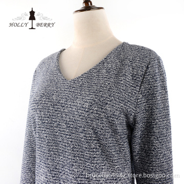 Different Models Button V-neck Women Long-Sleeve Dress
